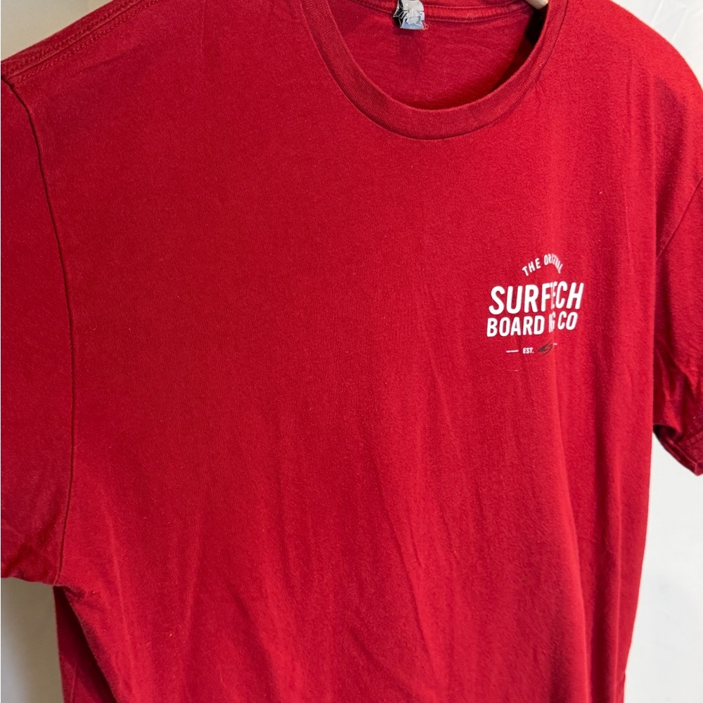 Red Men's Short Sleeve Tee - Picture 2 of 5